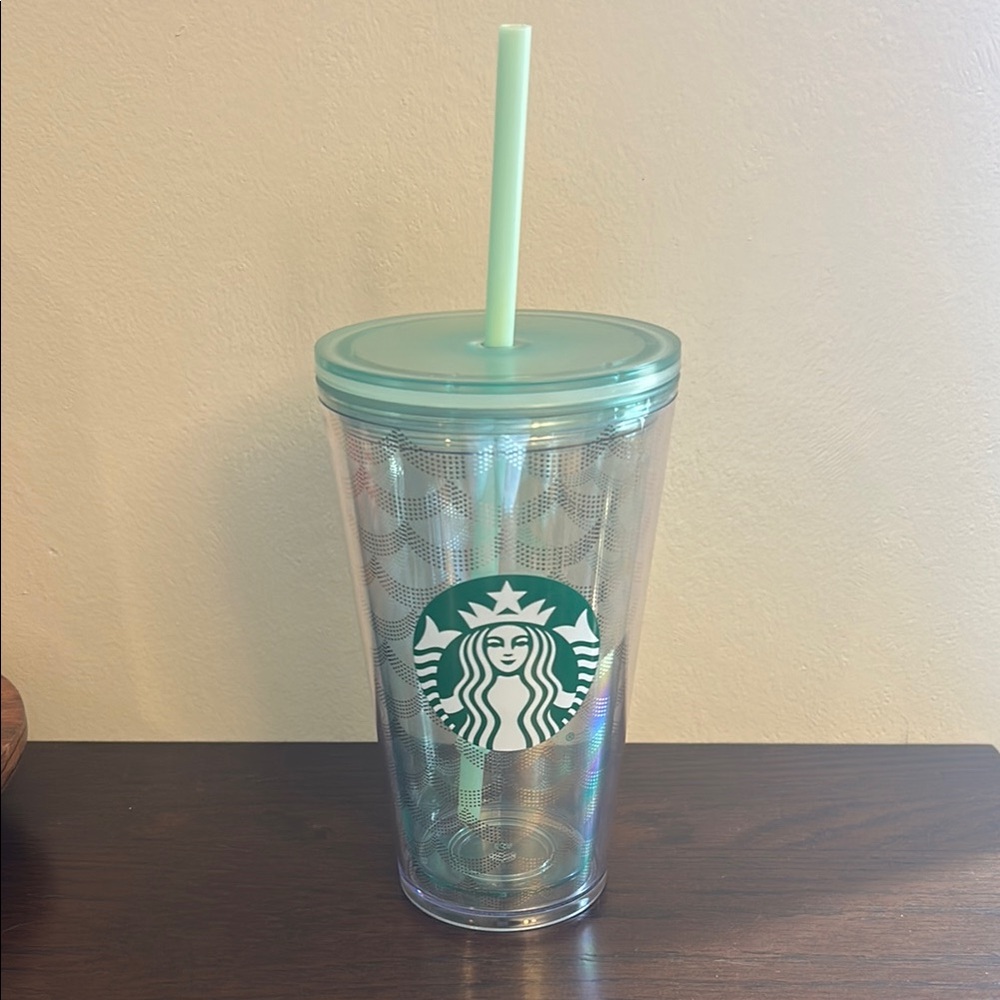 Starbucks Mermaid cup with lid and straw